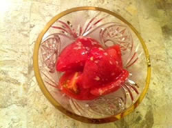 トマトの甘麹和え